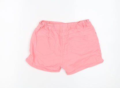Denim Co Girls Pink Cotton Stretch Chino Shorts 12-13 Years 158cm