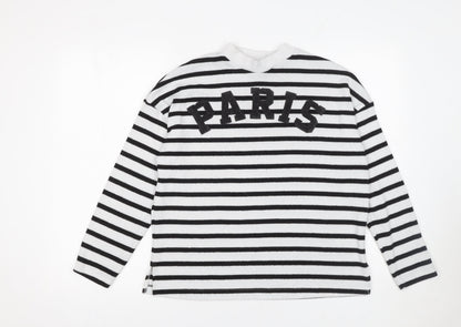 Womens UK Size S F&F Black Pullover Jumper
