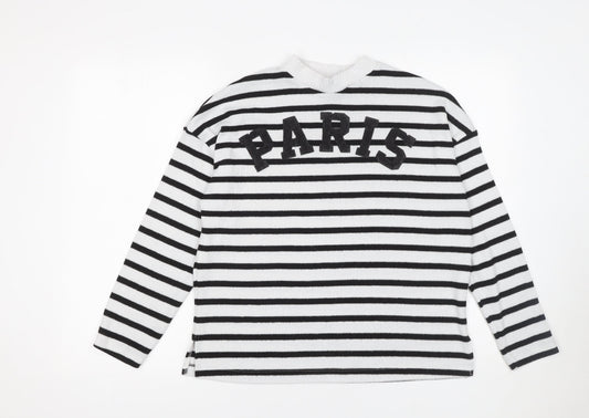 Womens UK Size S F&F Black Pullover Jumper