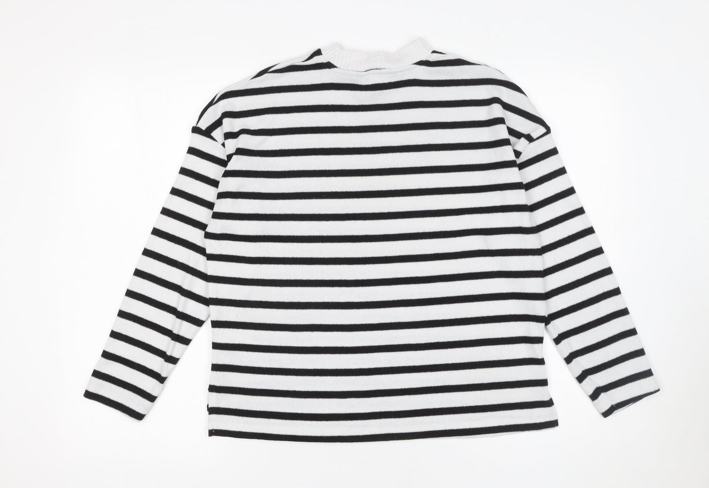 Womens UK Size S F&F Black Pullover Jumper