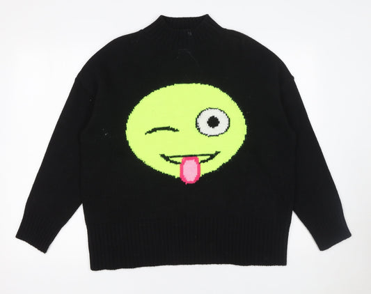 Womens UK Size S KAOS JEANS Black Pullover Jumper