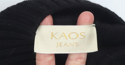 Womens UK Size S KAOS JEANS Black Pullover Jumper