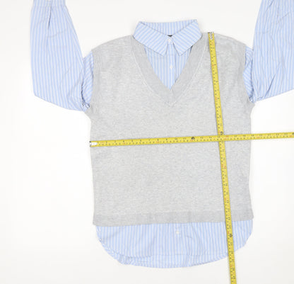 Womens UK Size S Primark Grey Vest Jumper
