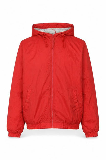 Mens UK Size XL Colorado Textile Red Windbreaker Coat