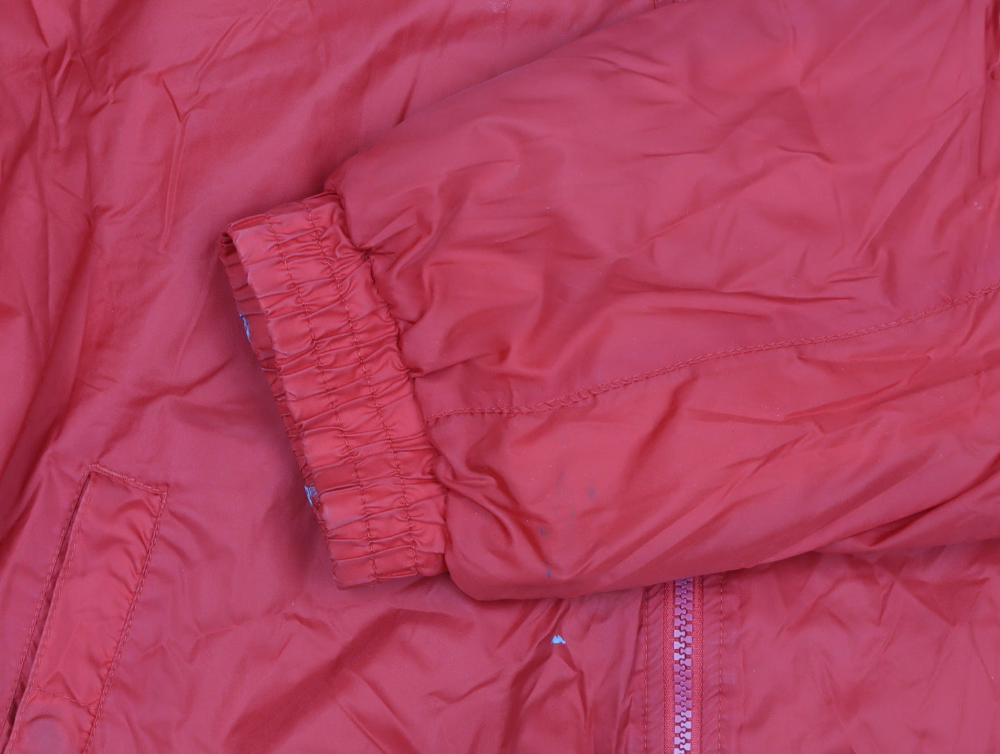 Mens UK Size XL Colorado Textile Red Windbreaker Coat