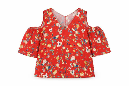 Womens UK Size 14 Atmosphere Red Tunic Blouse
