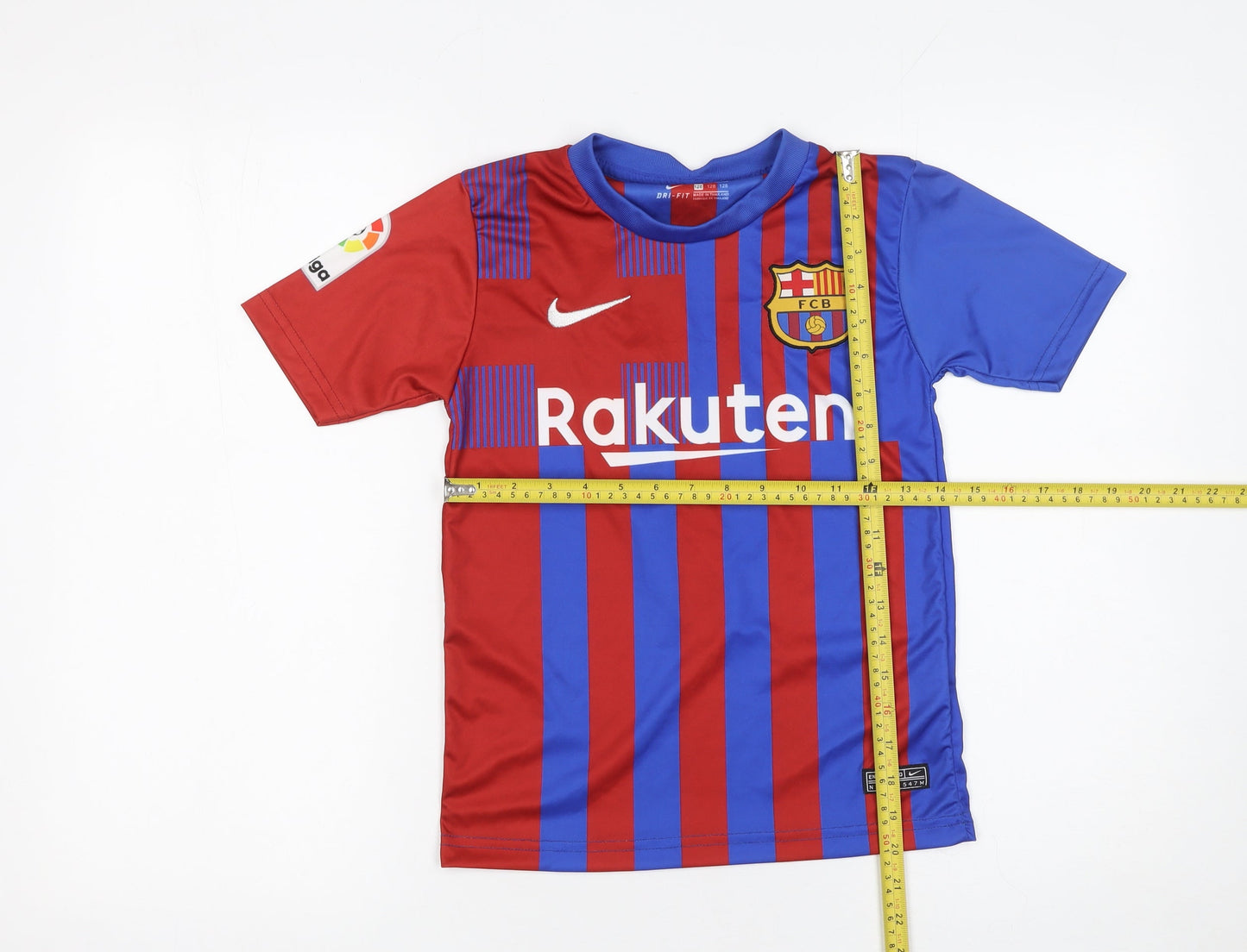 Nike Boys Red Blue Barcelona FC Football Shirt 8 Years Jersey Dri-Fit