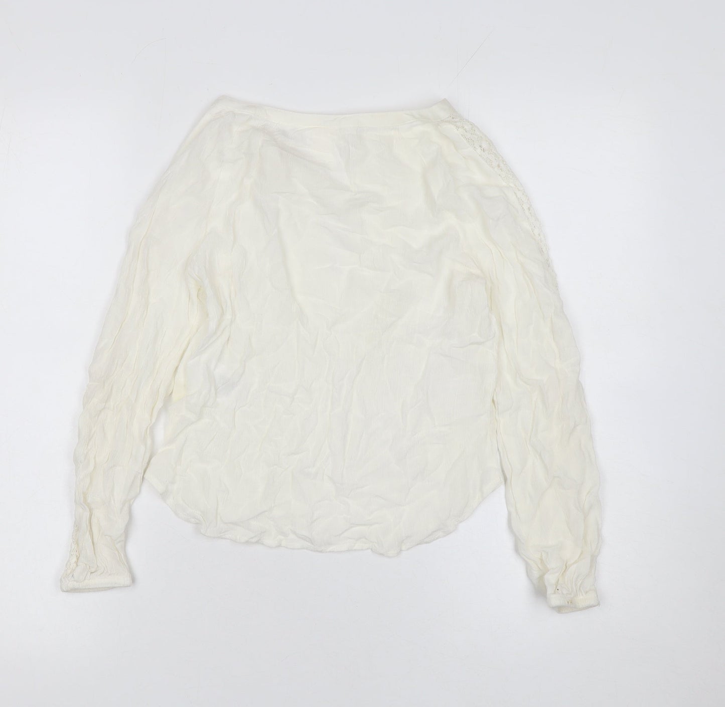 Girls UK Size 9-10 Years H&M Ivory Tunic Blouse