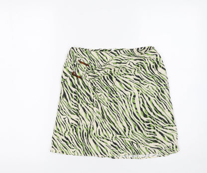 Womens UK Size S Zara Wrap Woven Skirt