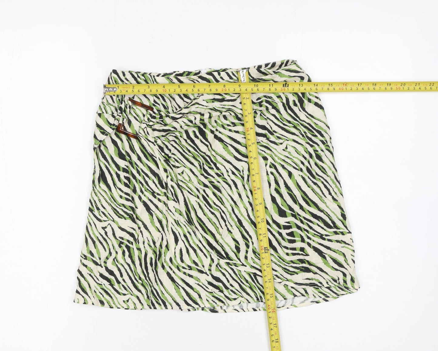 Womens UK Size S Zara Wrap Woven Skirt