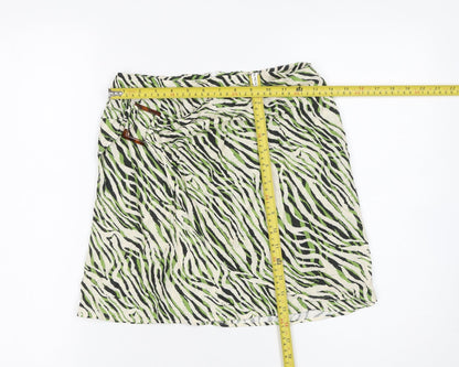 Womens UK Size S Zara Wrap Woven Skirt