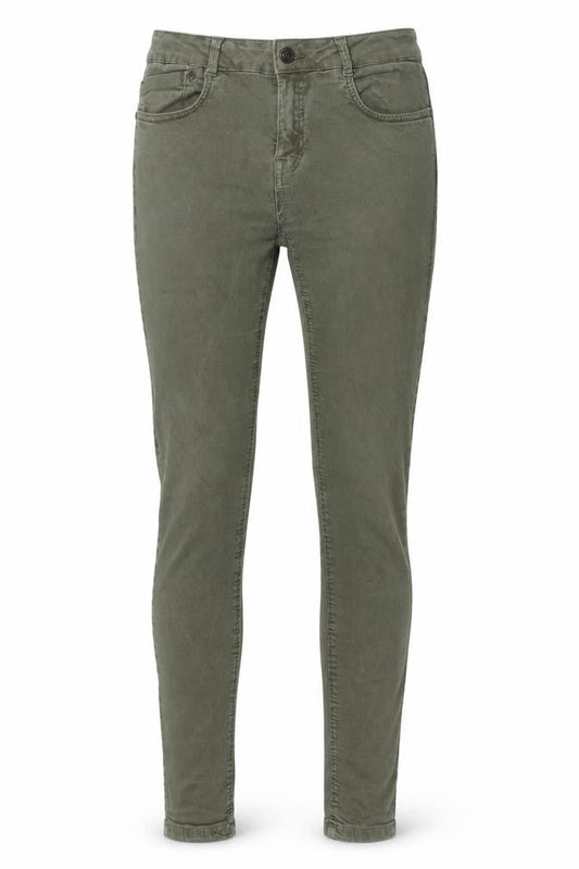 Womens UK Size 10 Bershka Slim Fit Skinny Green Jeans