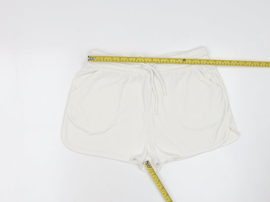 Womens UK Size L Zara Regular Fit Sweat Shorts