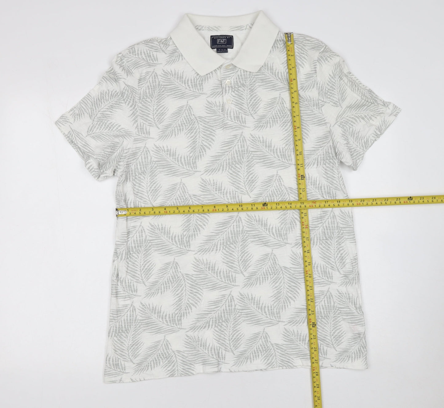 Mens UK Size L F&F 100% Cotton Polo Shirt