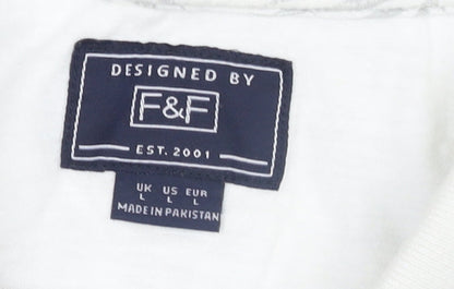 Mens UK Size L F&F 100% Cotton Polo Shirt