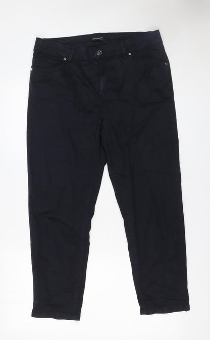 Womens UK Size 4 No2moro Regular Fit Straight Blue Jeans