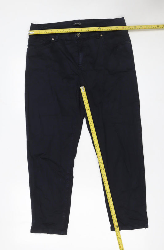 Womens UK Size 4 No2moro Regular Fit Straight Blue Jeans