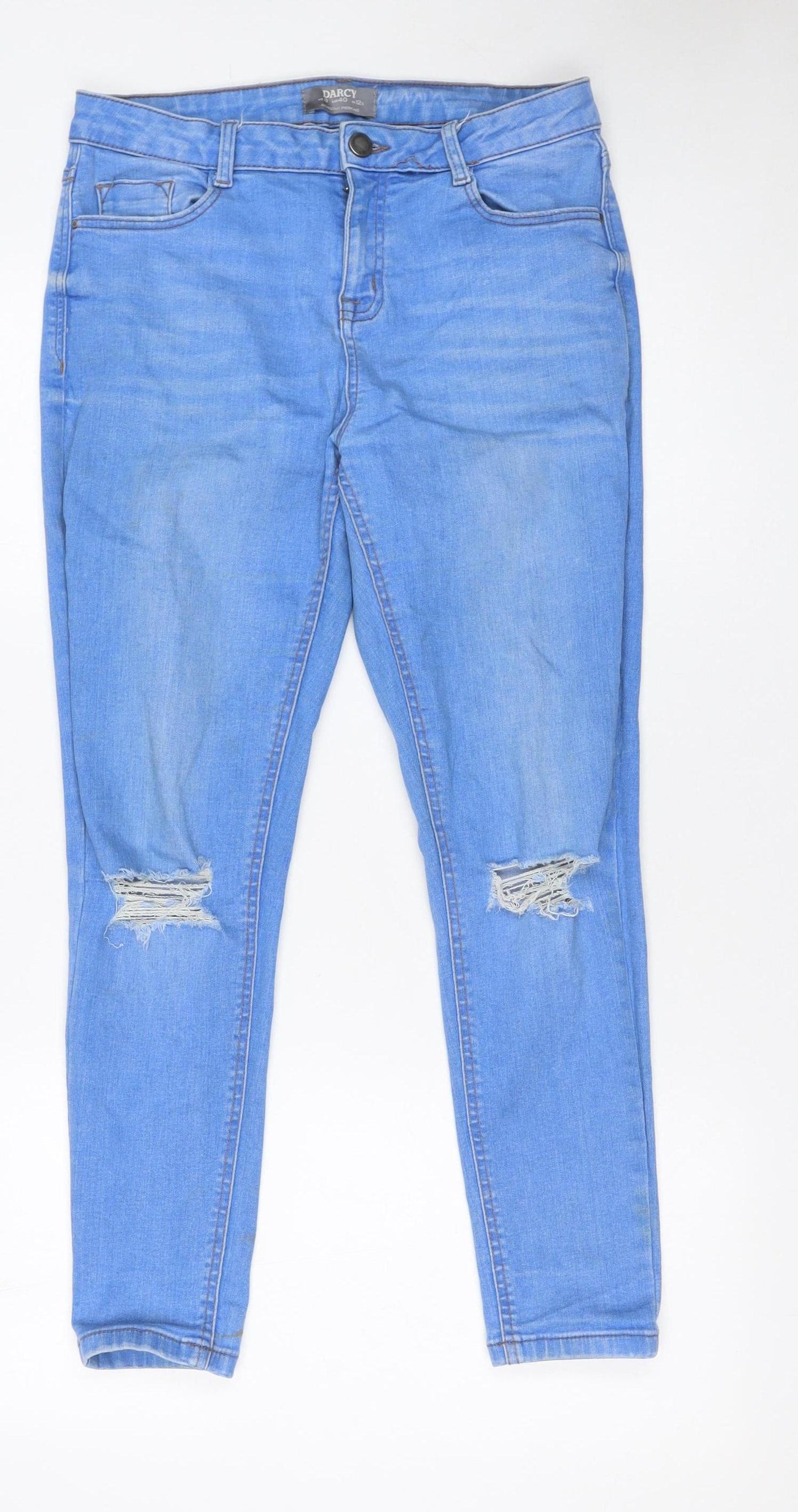 Womens UK Size 12 Dorothy Perkins Slim Fit Skinny Blue Jeans