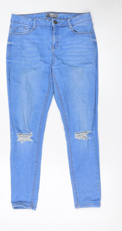 Womens UK Size 12 Dorothy Perkins Slim Fit Skinny Blue Jeans