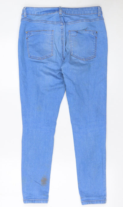 Womens UK Size 12 Dorothy Perkins Slim Fit Skinny Blue Jeans