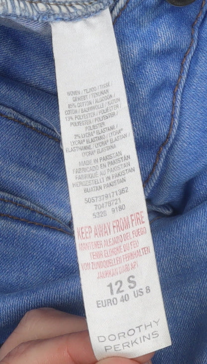 Womens UK Size 12 Dorothy Perkins Slim Fit Skinny Blue Jeans