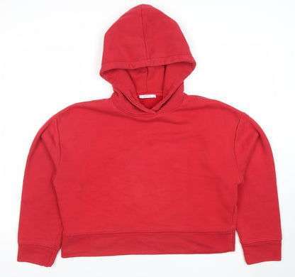 Womens UK Size M Zara Red Pullover Hoodie