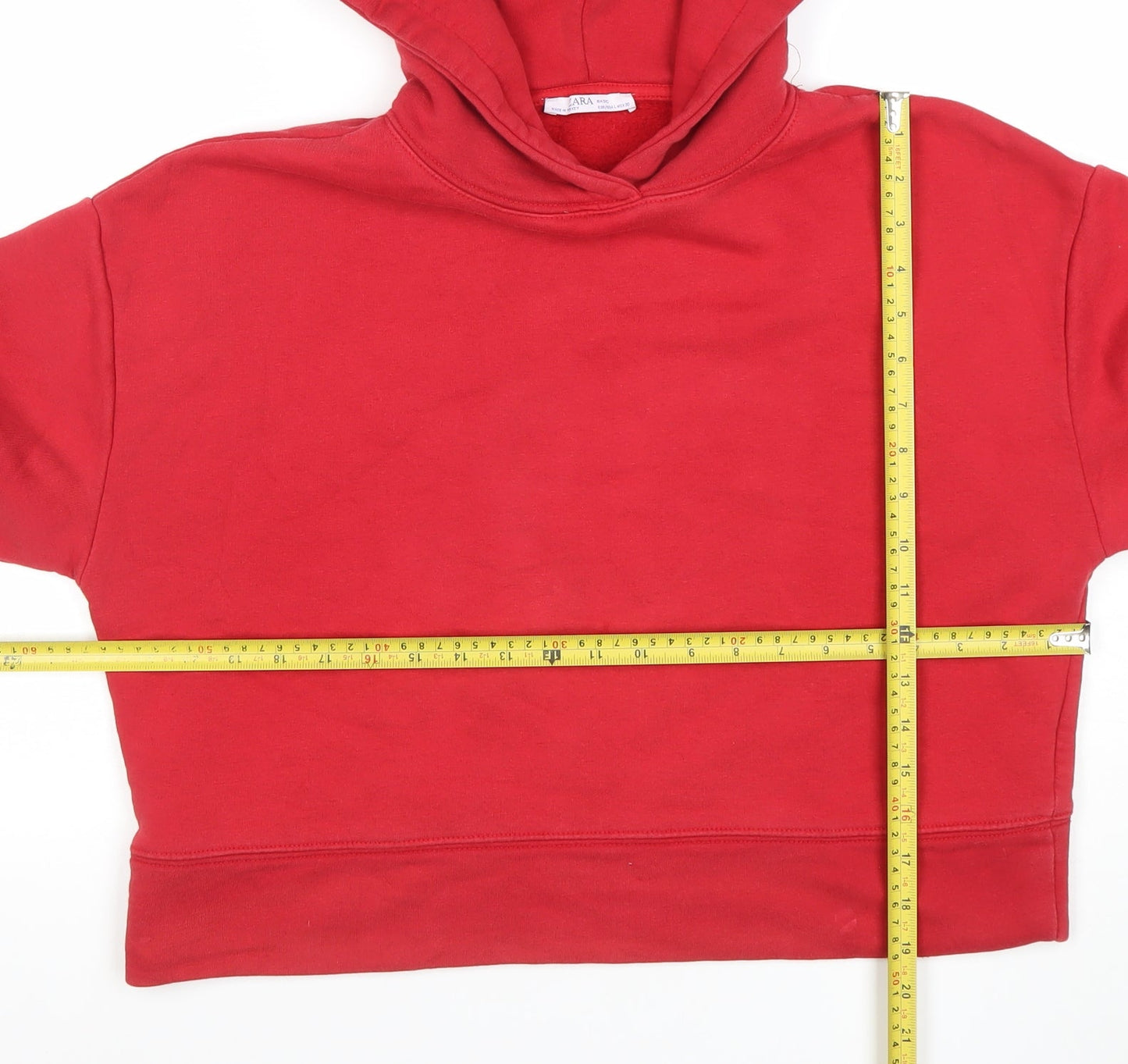 Womens UK Size M Zara Red Pullover Hoodie