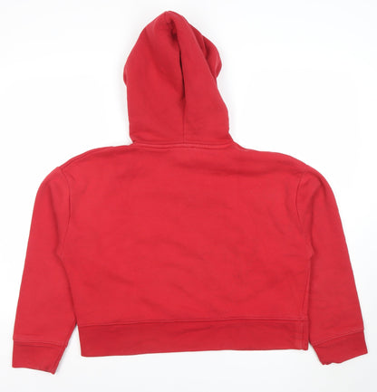 Womens UK Size M Zara Red Pullover Hoodie
