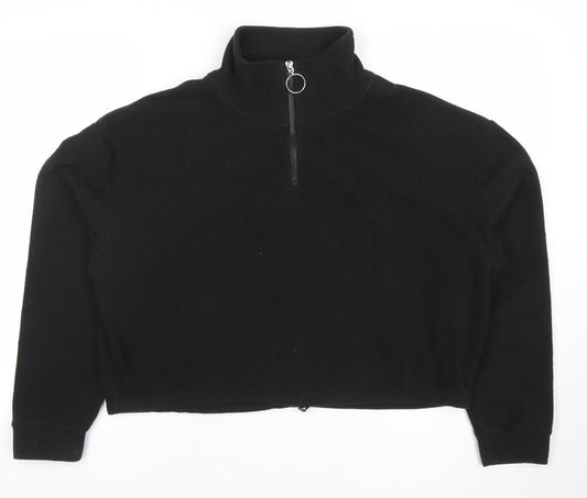Womens UK Size M Brave Soul London Black Pullover Sweatshirt