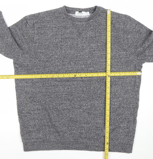 Mens UK Size M Topman Grey Pullover Sweatshirt