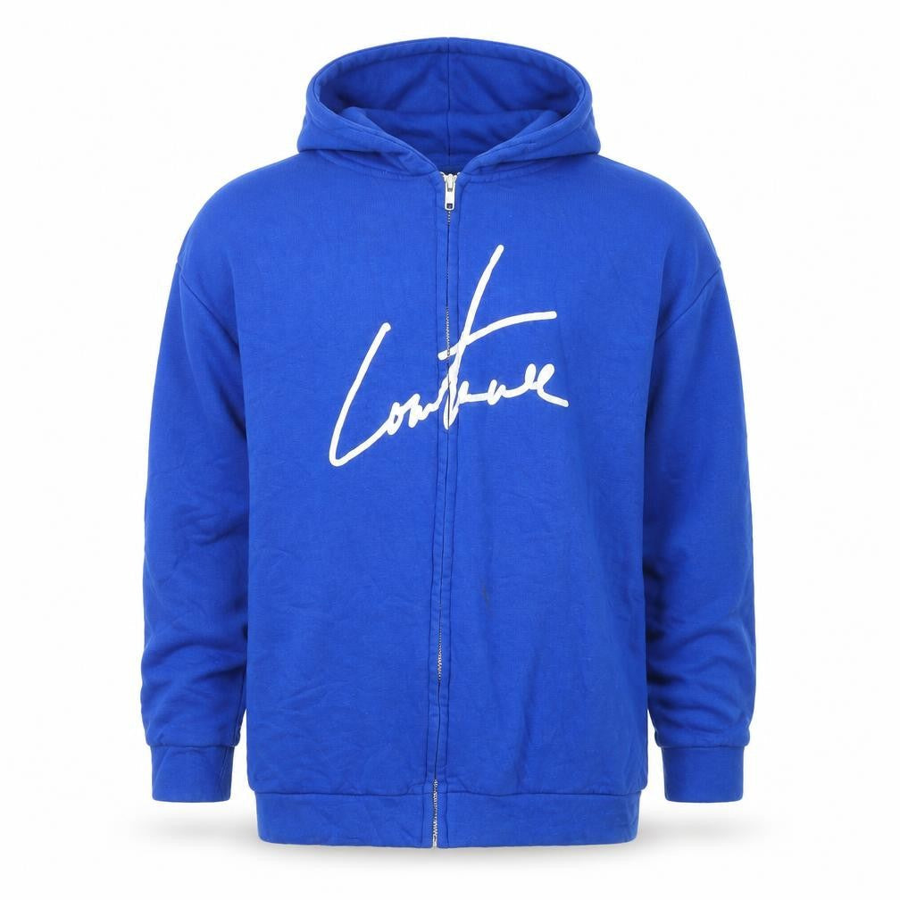 Mens UK Size S The Couture Club Blue Full Zip Hoodie