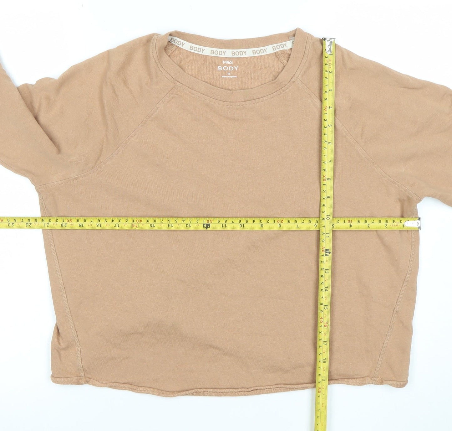 Womens UK Size 12 Marks and Spencer Beige Pullover Sweatshirt