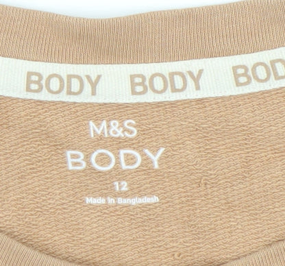 Womens UK Size 12 Marks and Spencer Beige Pullover Sweatshirt