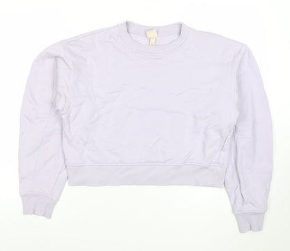 Womens UK Size M H&M Purple Pullover Sweatshirt