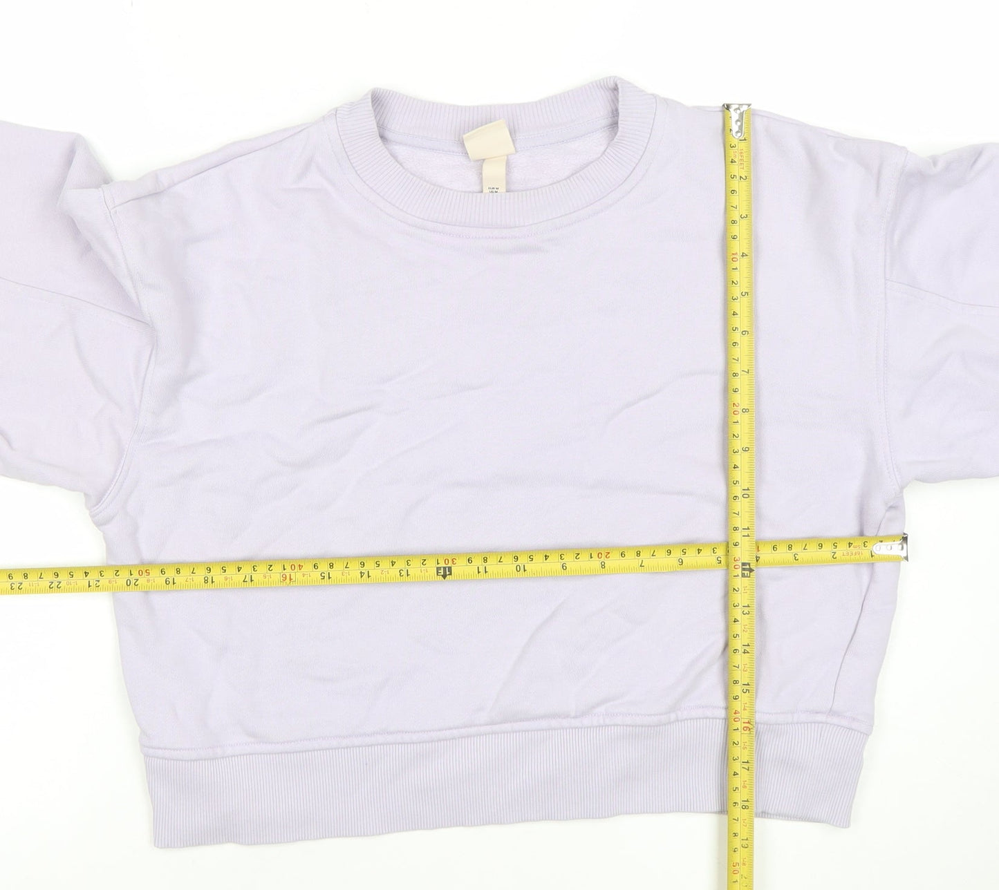 Womens UK Size M H&M Purple Pullover Sweatshirt