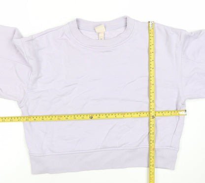 Womens UK Size M H&M Purple Pullover Sweatshirt