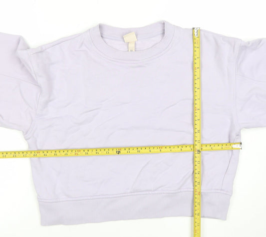Womens UK Size M H&M Purple Pullover Sweatshirt