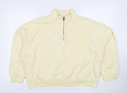 Womens UK Size L Marks and Spencer Beige Pullover Sweatshirt