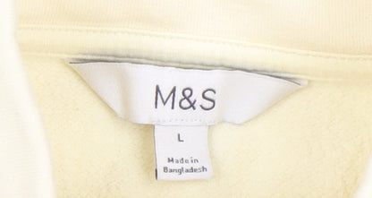 Womens UK Size L Marks and Spencer Beige Pullover Sweatshirt