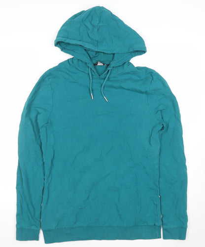 Mens UK Size M ASOS Green Pullover Hoodie
