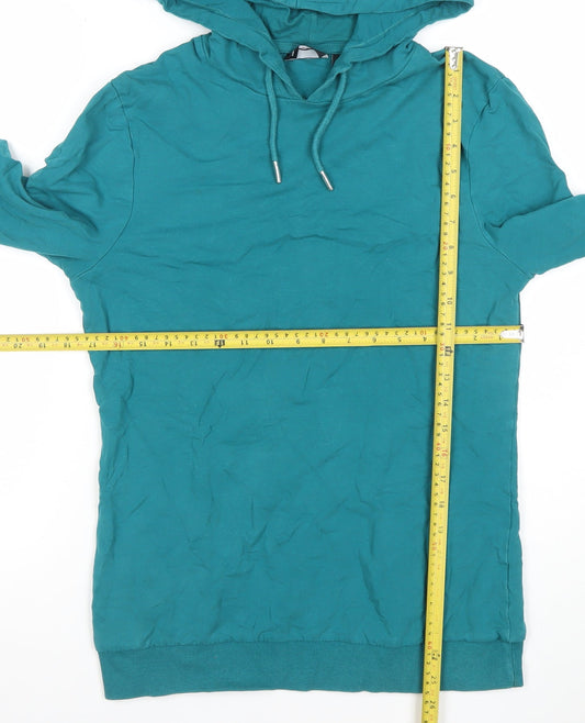 Mens UK Size M ASOS Green Pullover Hoodie