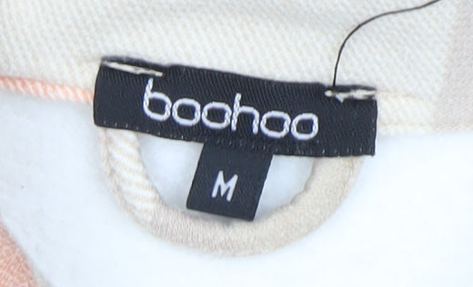 Womens UK Size M Boohoo Beige Shacket