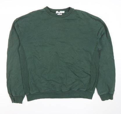 Mens UK Size M Topman Green Pullover Sweatshirt