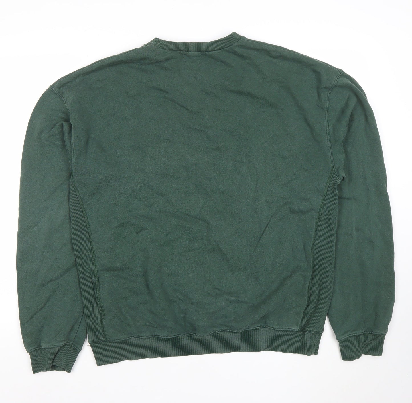 Mens UK Size M Topman Green Pullover Sweatshirt