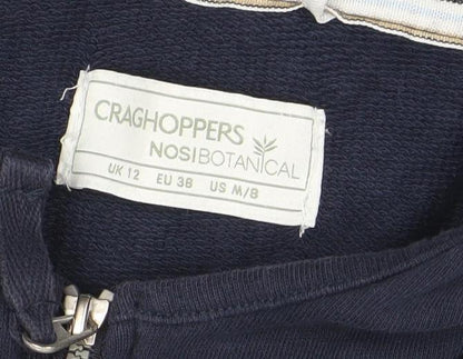 Womens UK Size 12 Craghoppers Blue Full Zip Hoodie