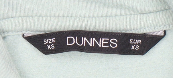 Womens UK Size XS Dunnes Blue Pullover Hoodie