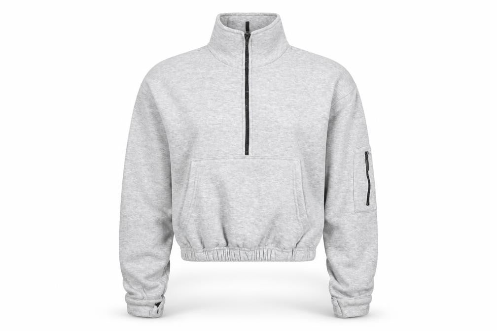 Womens UK Size S PRETTYLITTLETHING Grey Pullover Sweatshirt