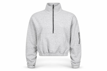 Womens UK Size S PRETTYLITTLETHING Grey Pullover Sweatshirt