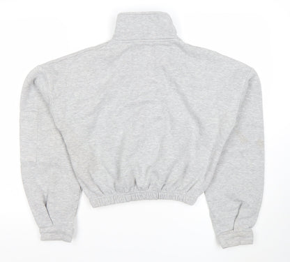 Womens UK Size S PRETTYLITTLETHING Grey Pullover Sweatshirt