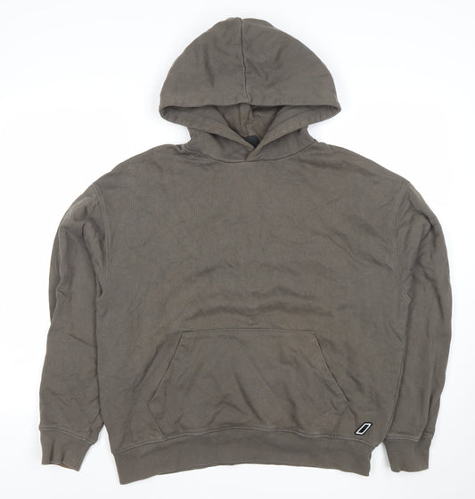 Mens UK Size L Zara Athleticz Brown Pullover Hoodie